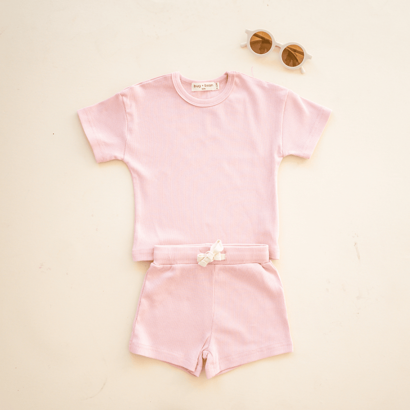 Organic Cotton Short Set | Blush