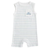 Dog Person Striped Romper