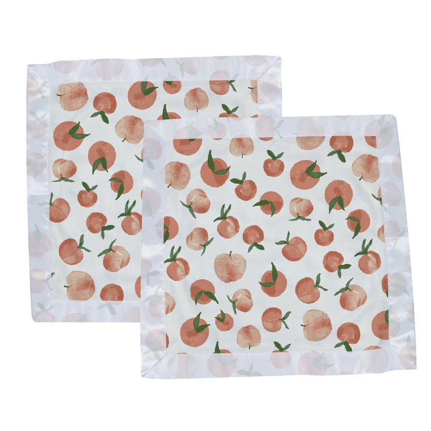 Carnelian Peaches Muslin Security Baby Blankie