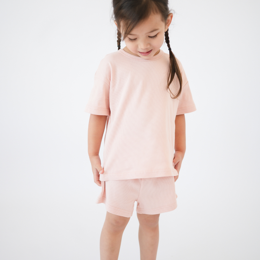 Organic Cotton Short Set | Blush