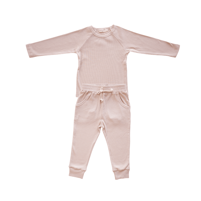 Organic Cotton Lounge Set for Babies + Toddlers  | Oatmeal