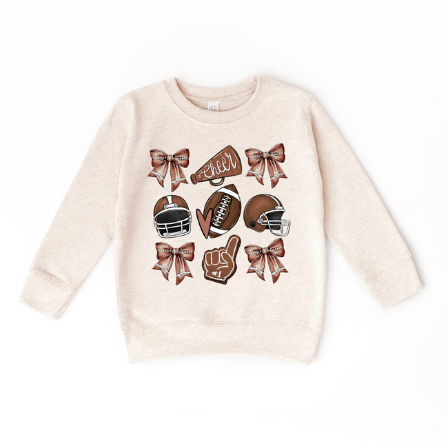 Football Season— Cheer Bow Sweatshirt