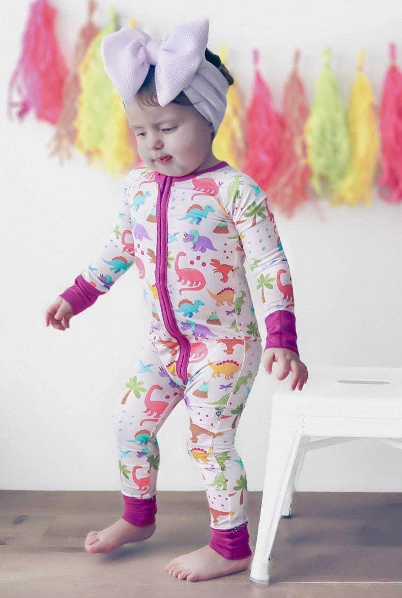 Dino Dreams Bamboo Zippy Romper