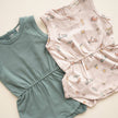 Organic Cotton Playsuit | Basil Green