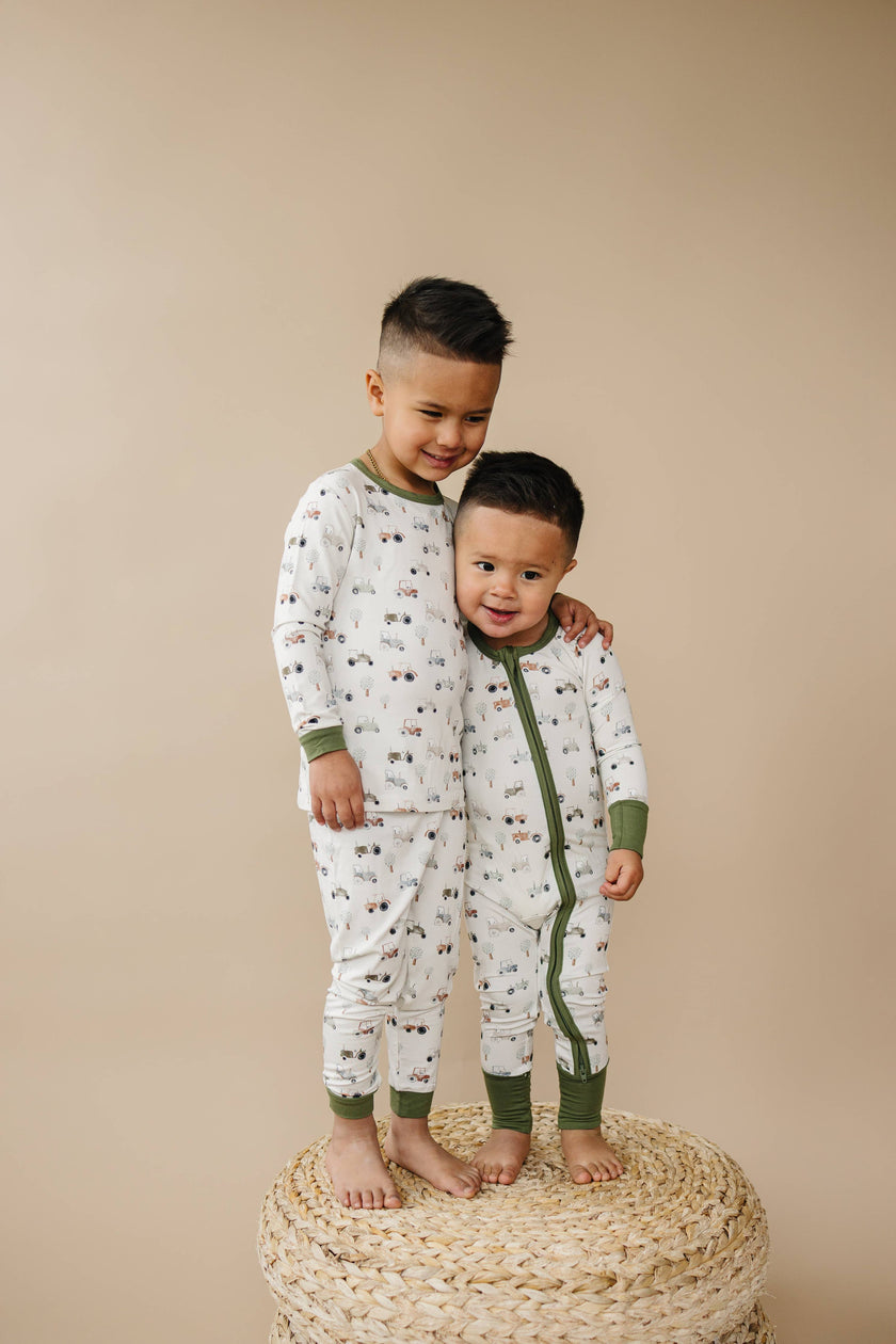 Tiny Tractors Bamboo Jammies