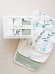Organic Premium Oversized Absorbent Burp Cloths Sage Leaves