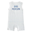 Dog Person Striped Romper