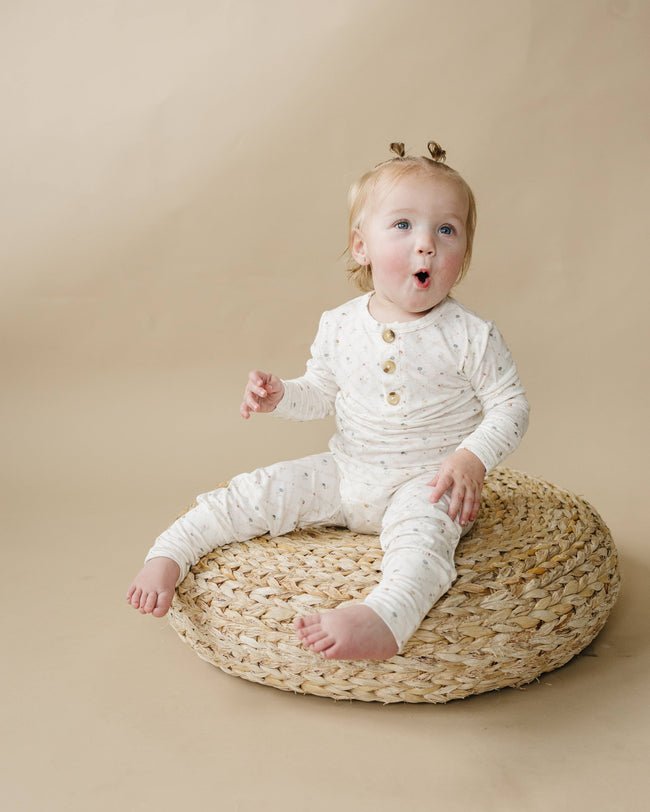 Vintage Blooms Floral Henley Bamboo Jammies