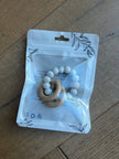 Ring Teether- Gray Marble