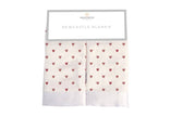 Two Hearts Muslin Security Baby Blankie