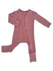 Mauve Speckle 2- Way Zip Romper