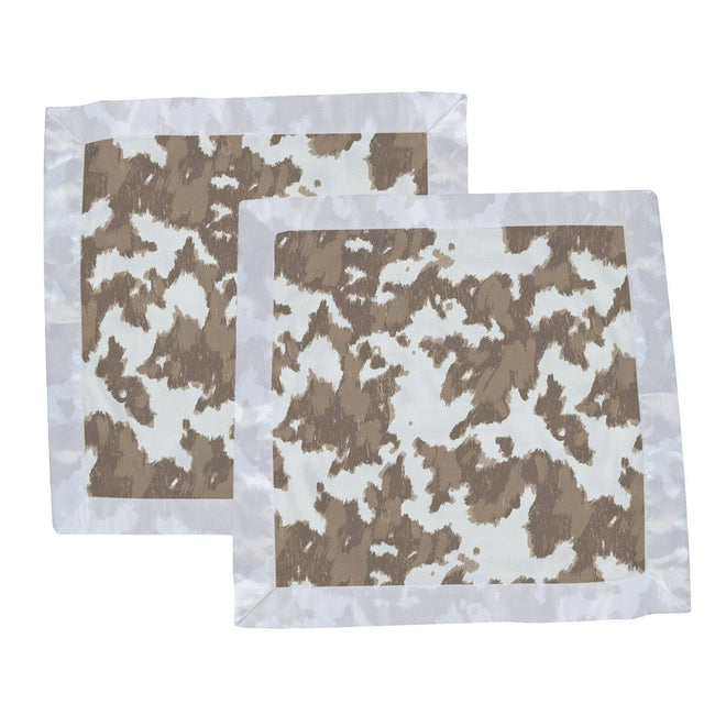 Yellowstone Cowhide Muslin Security Baby Blankie