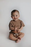 Cocoa Sands Neutral Summer Waffle Toddler Top & Bottom Set