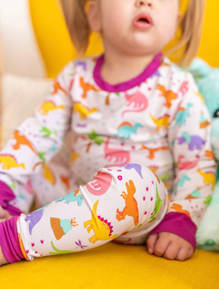 Dino Dreams Bamboo Two Piece Pajamas Set