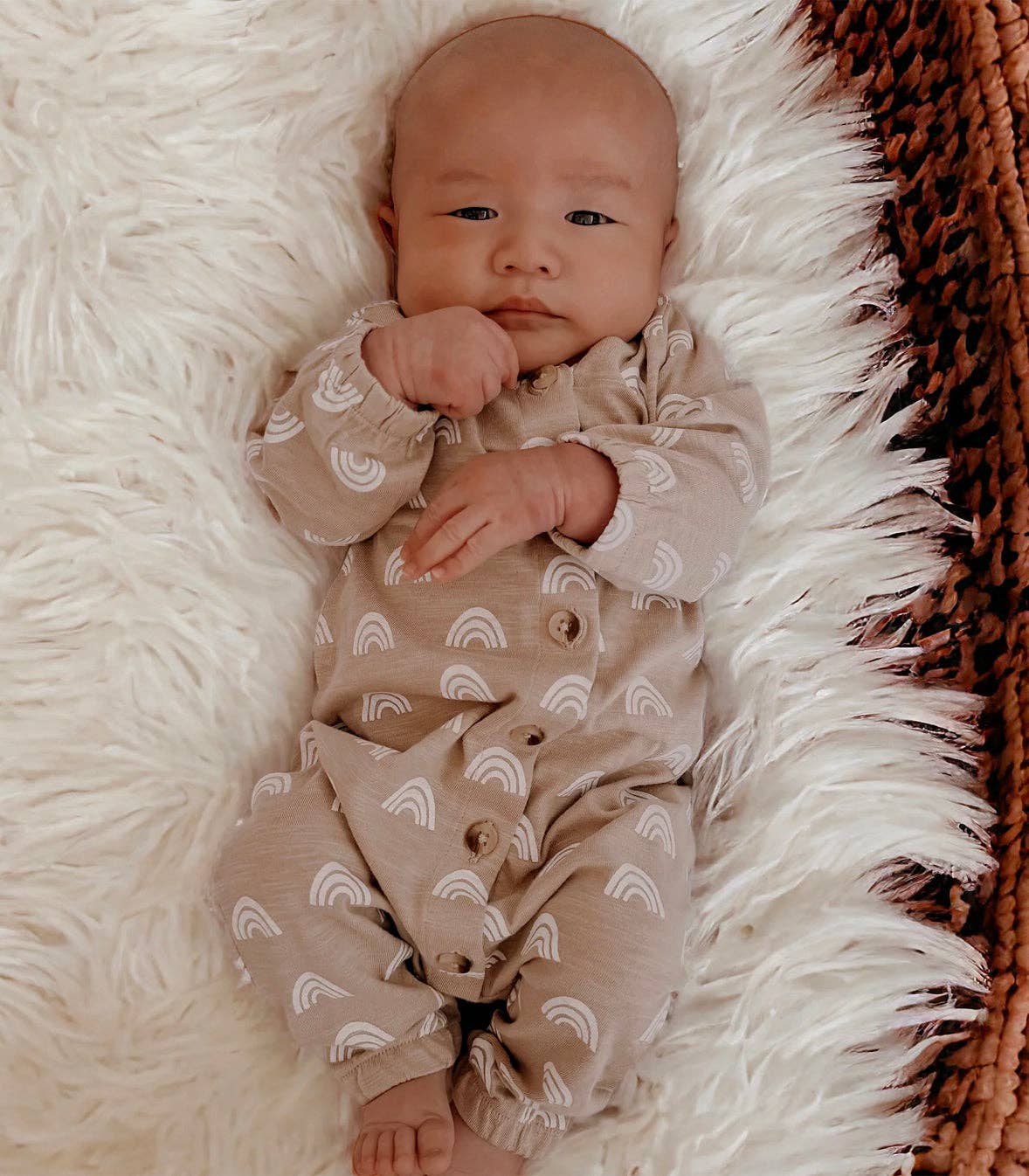 Rainbow Organic Long Sleeve Jumpsuit