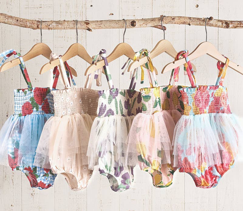 Tutu Bubble Romper - Lemons