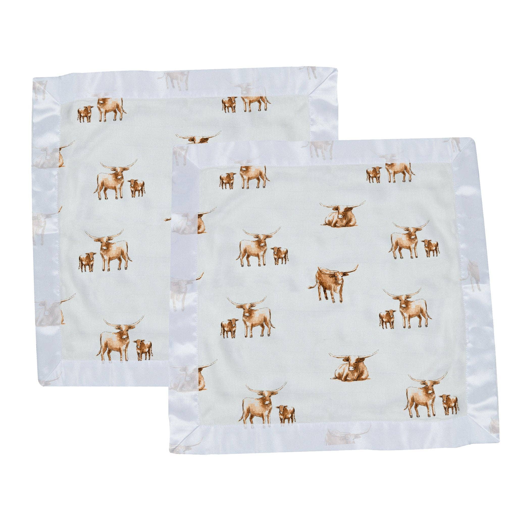 Longhorn Muslin Security Baby Blankie