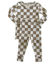 Tiramisu Checkerboard Organic 2-Piece Set